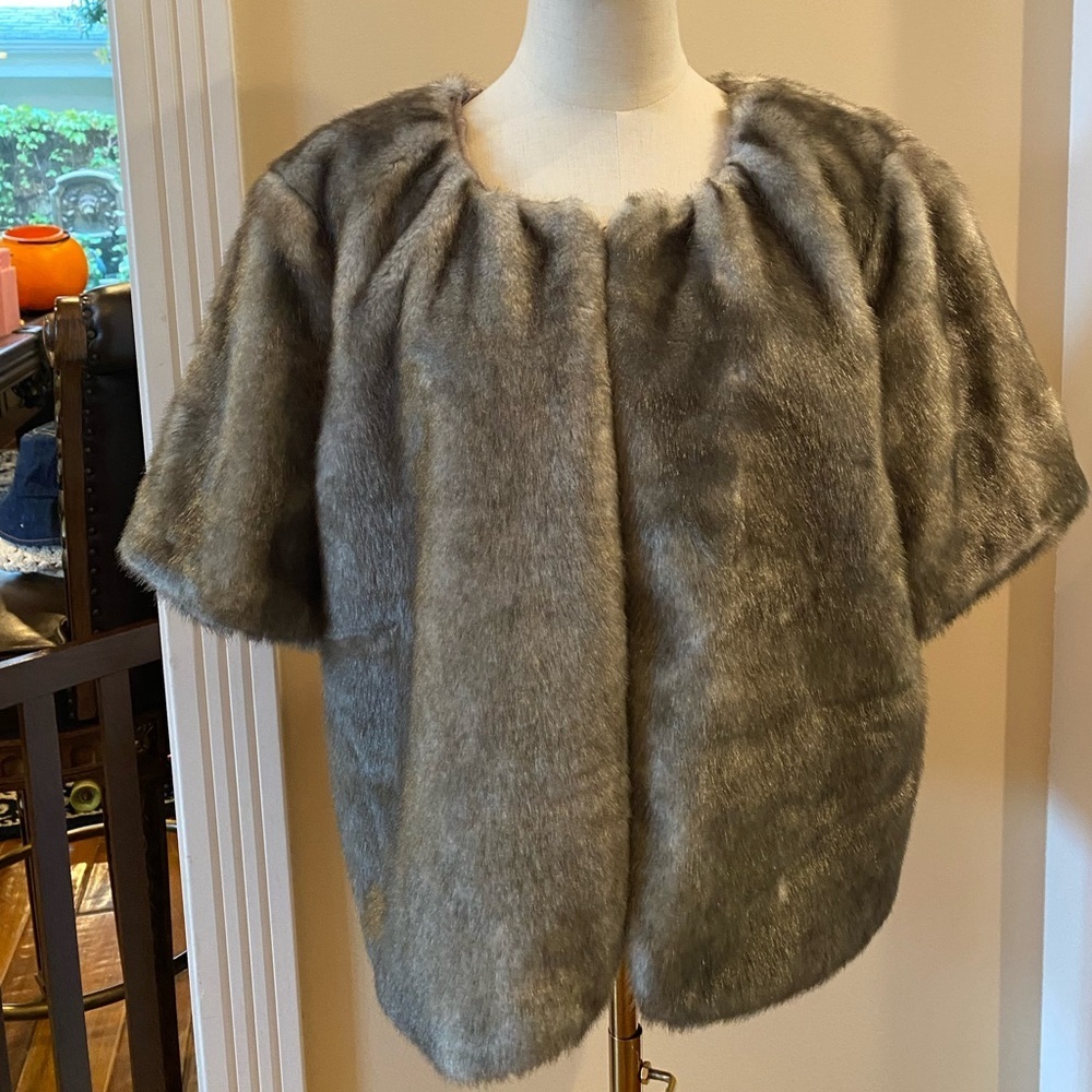 Simply Vera Vera Wang Faux Fur Jacket Size L